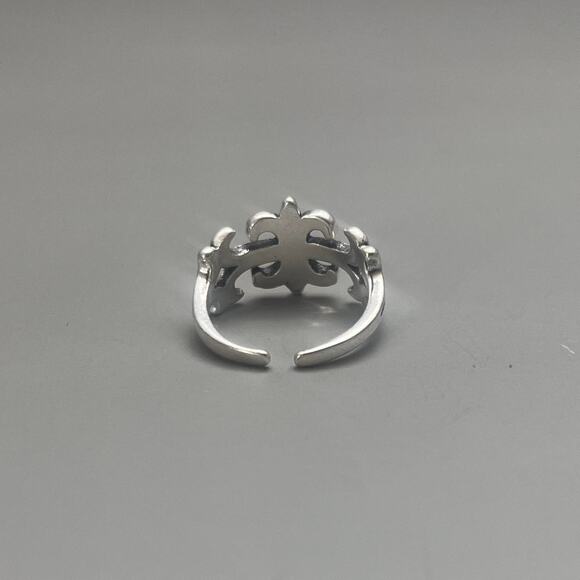 Vintage Silver Gothic Star Ring – Adjustable Size, Unisex, Brand New - Picture 6 of 6